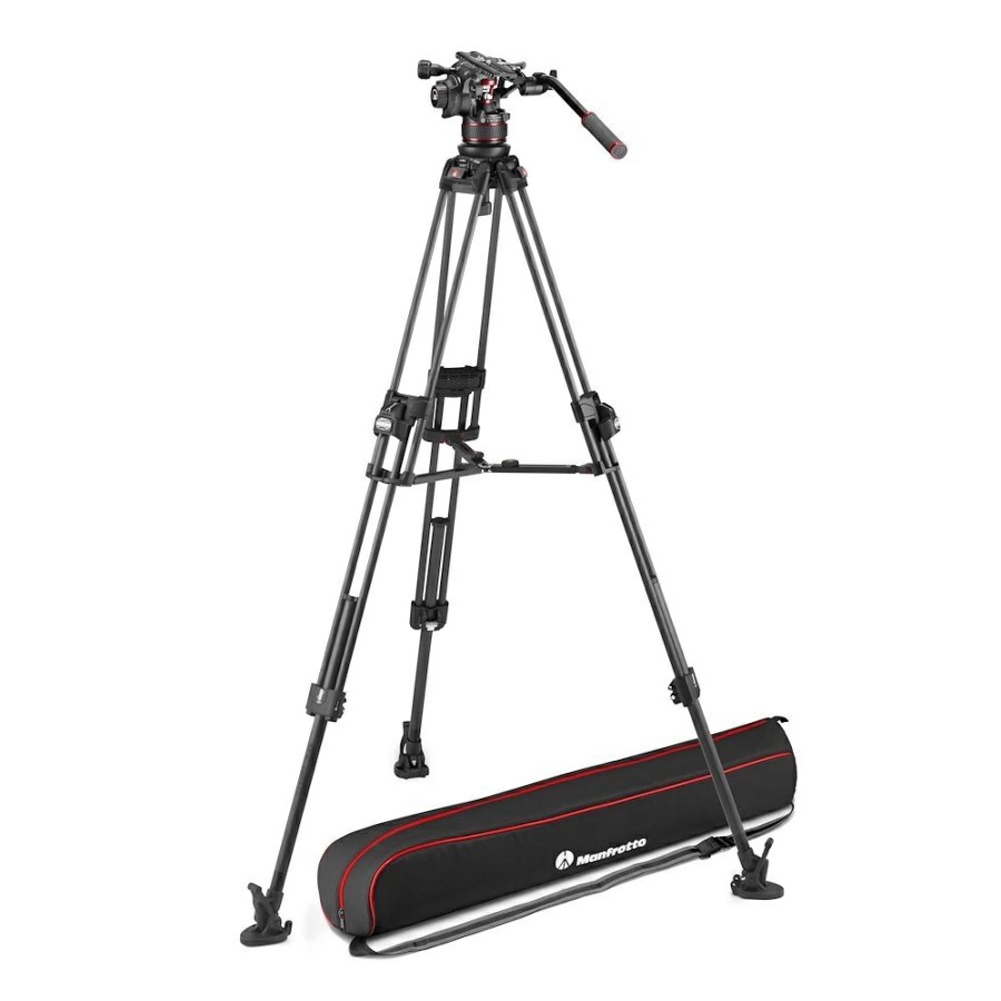 Video tripods Manfrotto | Nitrotech 612 Series With 645 Fast Twin Carbon Tripod