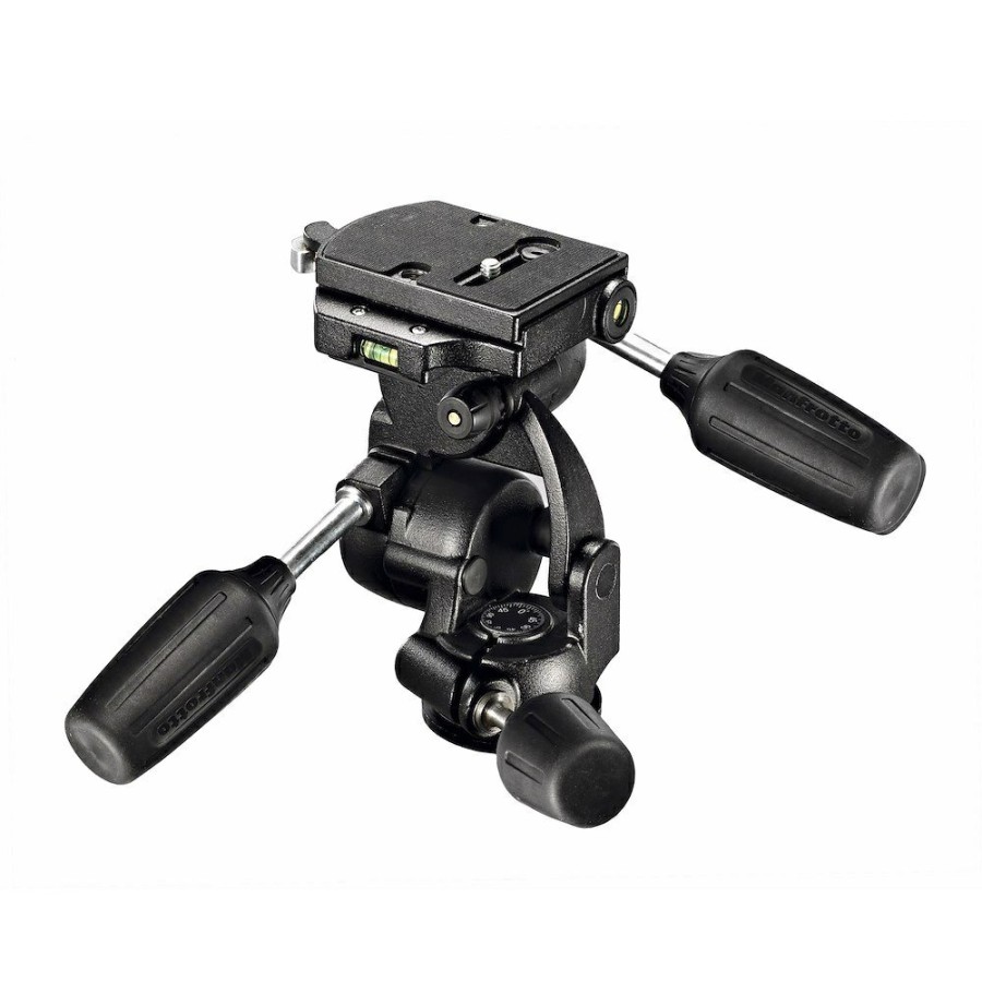 Tripods Manfrotto | 3-Way Pan/Tilt Tripod Head With Rc4 Quick Release Plate