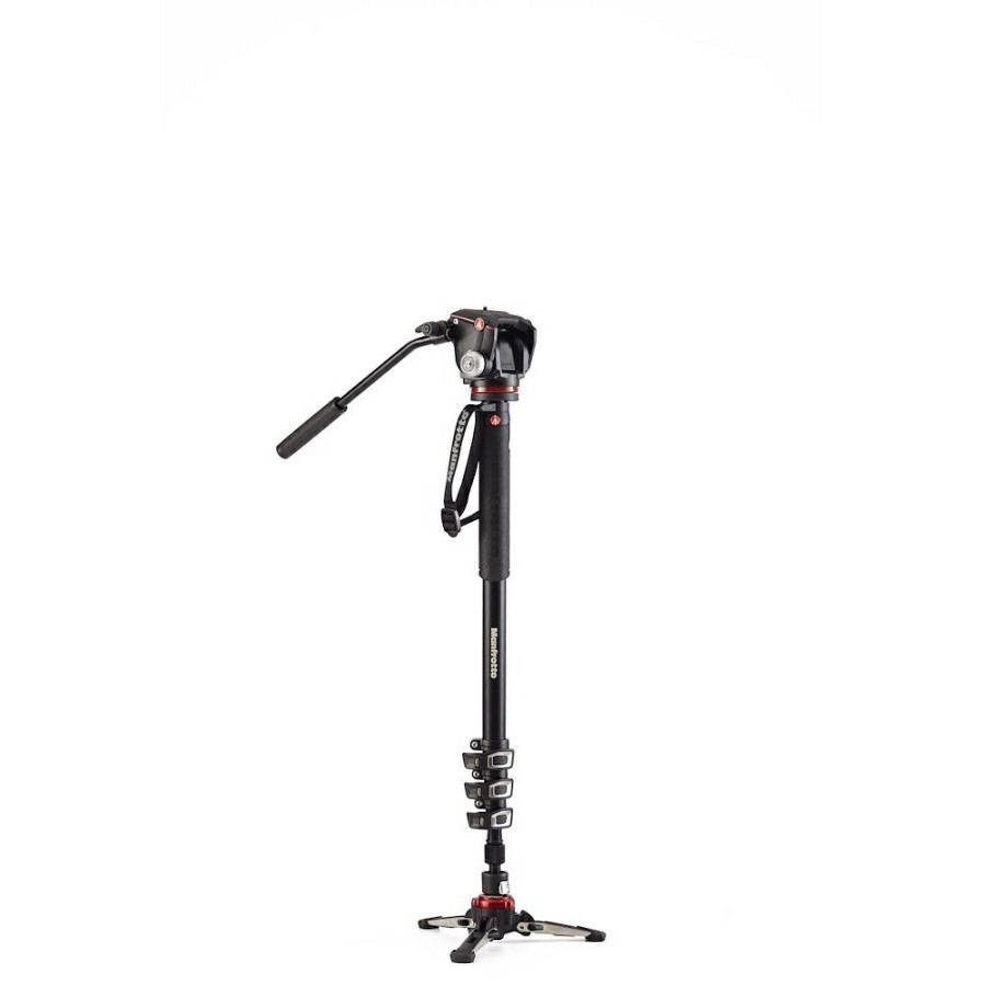 CAMERA Manfrotto | Xpro 4 Section Video Monopod 2 Way Head & Fluidtech Base