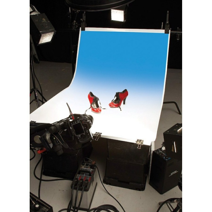 PHOTO & VIDEO BACKGROUNDS Manfrotto | Colorama Colorgrad Background Pvc 110X170Cm White/Sky