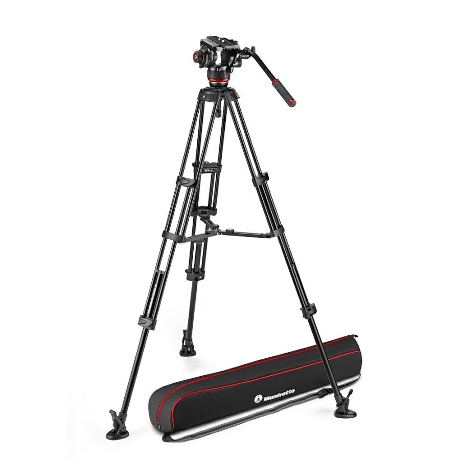 Video tripods Manfrotto | 504X Fluid Video Head With Alu Twin Leg Tripod Ms