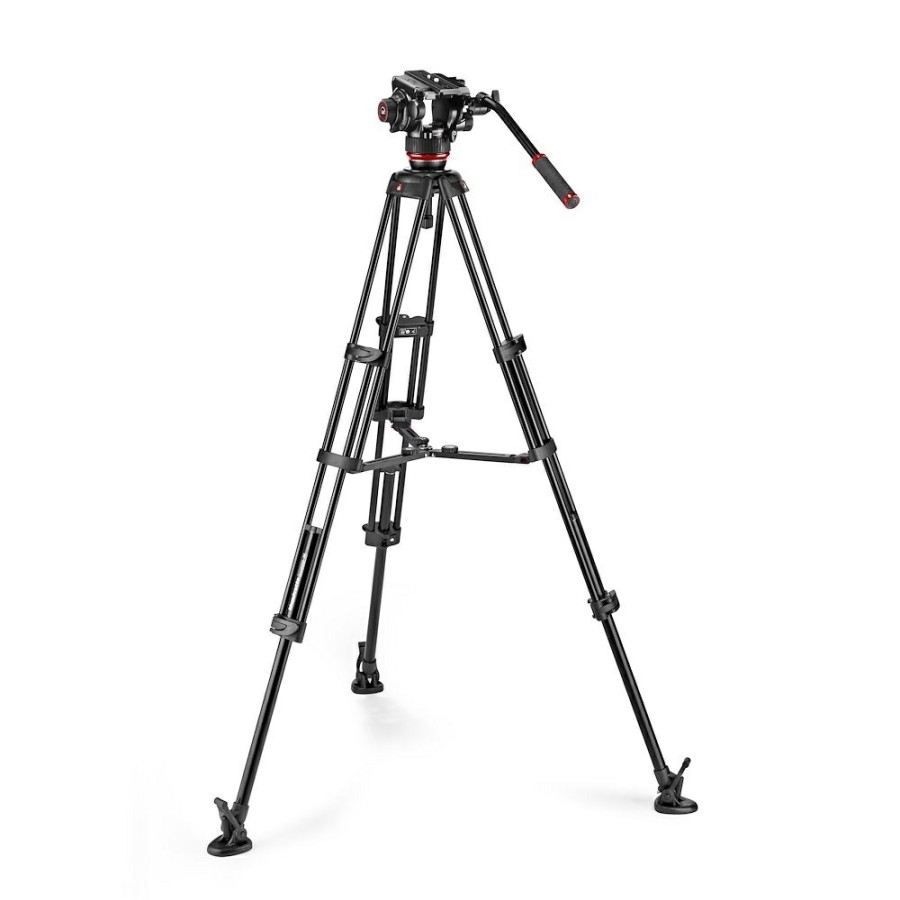 Video tripods Manfrotto | 504X Fluid Video Head With Alu Twin Leg Tripod Ms