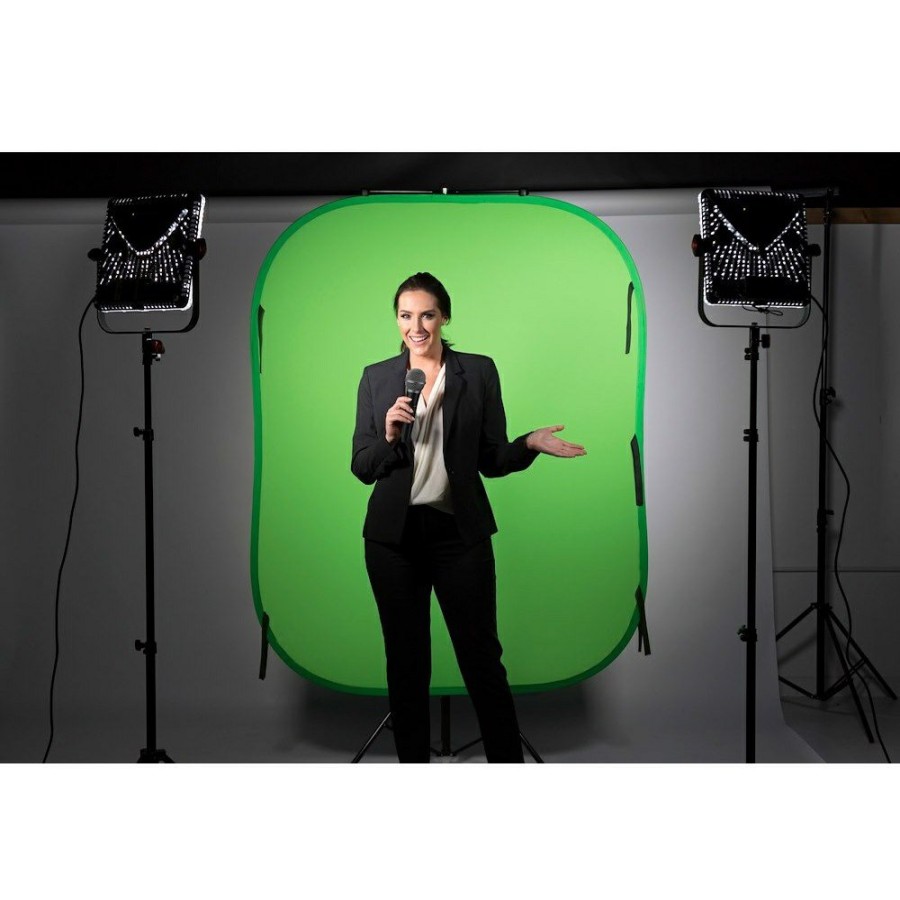 PHOTO & VIDEO BACKGROUNDS Manfrotto | Collapsible Background 1.5 X 1.8M Chromakey Blue/Green