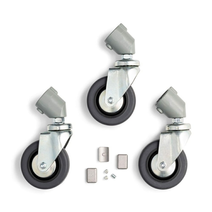 STANDS, ARMS AND CLAMPS Manfrotto | Wheel Set Of 3 80Mm Without Brakes And Adapter For Legs