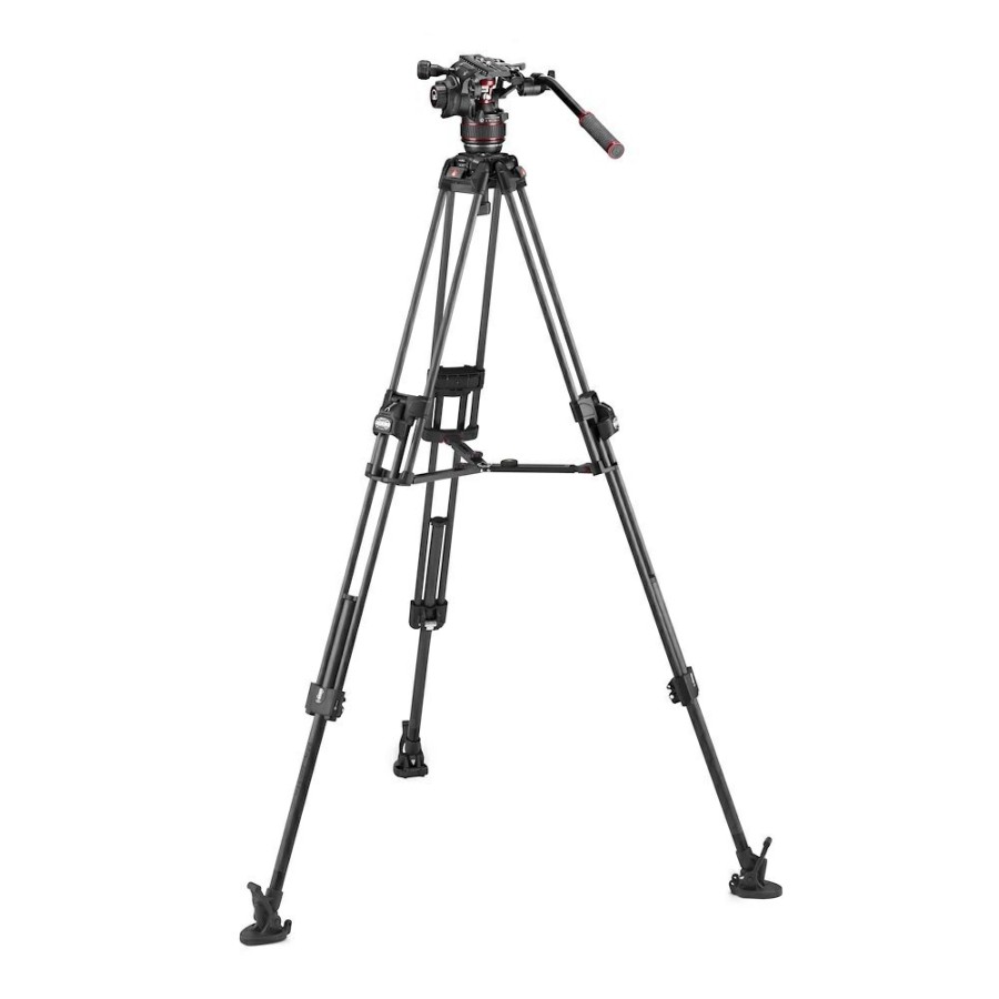 Video tripods Manfrotto | Nitrotech 608 Series With 645 Fast Twin Carbon Tripod