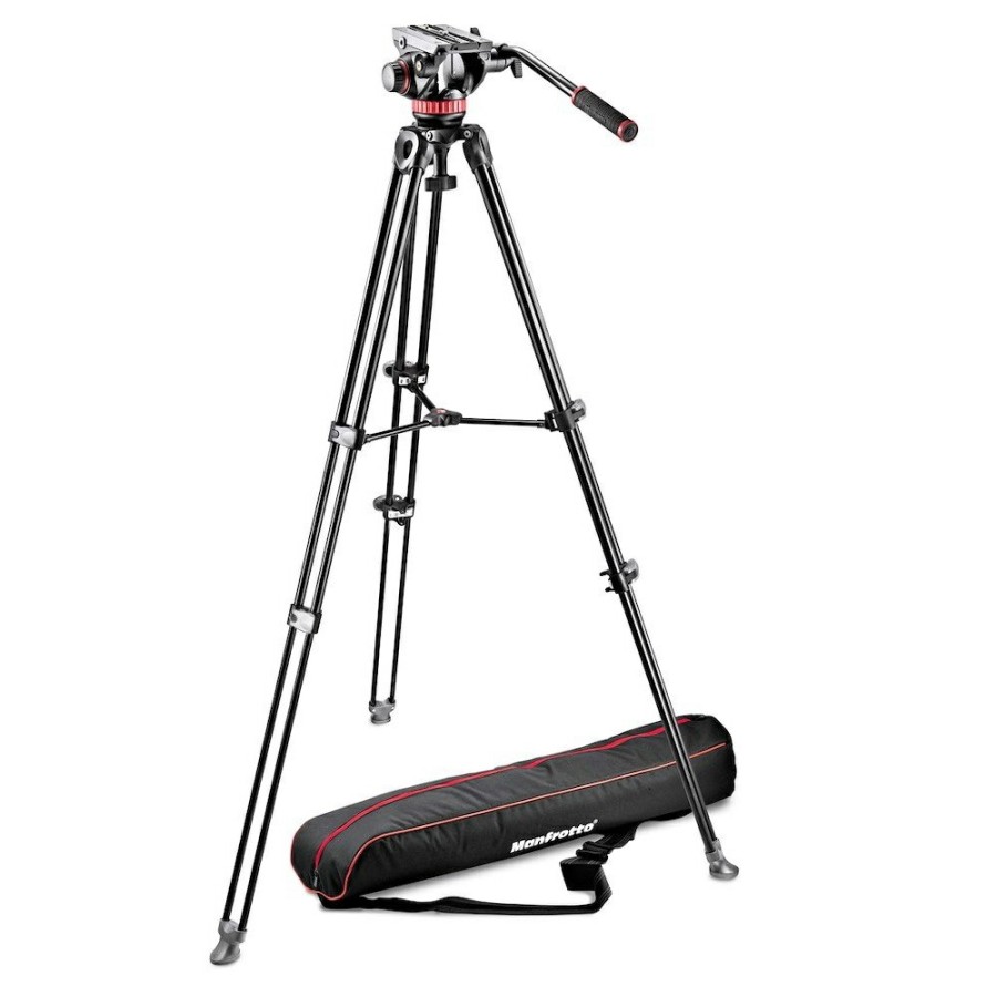 CAMERA Manfrotto | 502 Fluid Video Head&Mvt502Am Alu Twin Leg Tripod