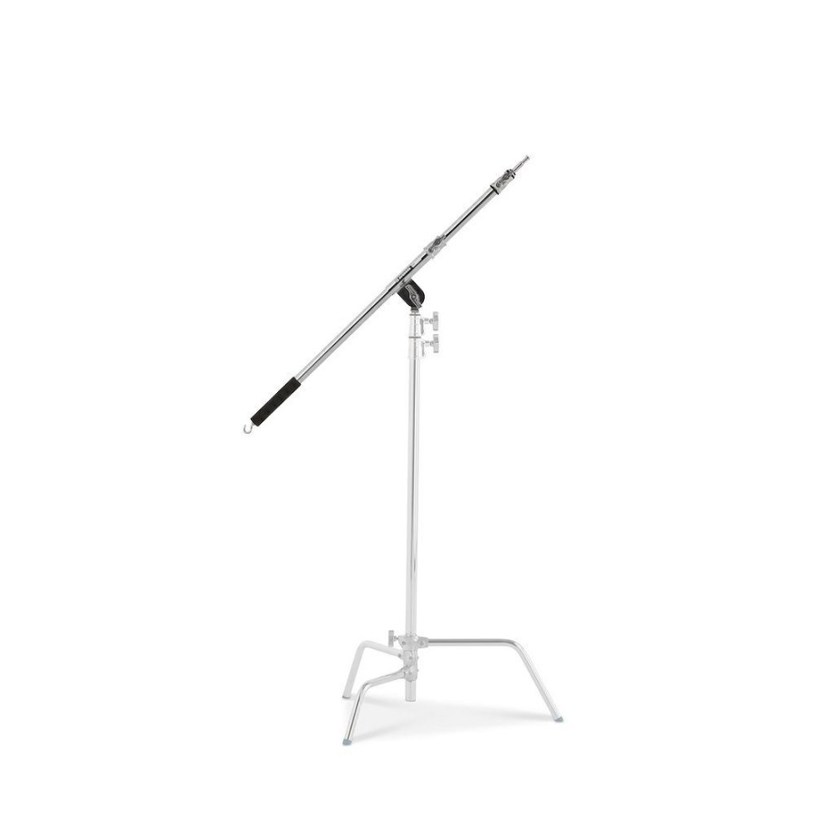 STANDS, ARMS AND CLAMPS Manfrotto | Avenger Mini Boom, Chrome Steel Silver W/Built-In Grip Head