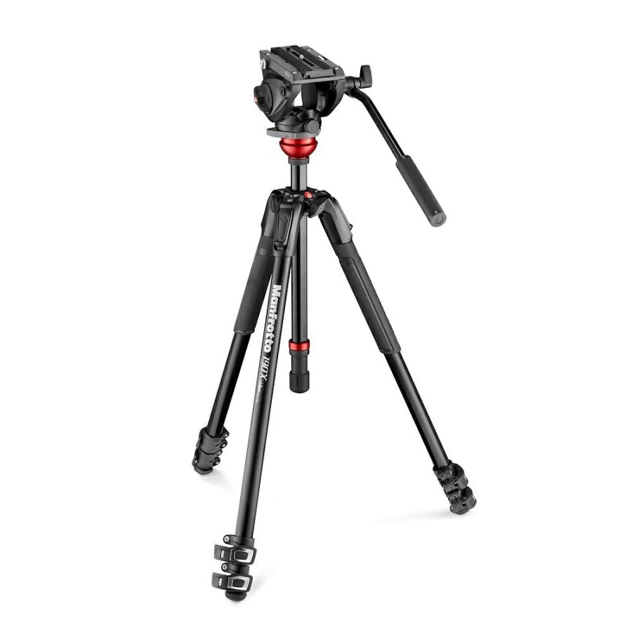 Video tripods Manfrotto | 500 Fluid Video Head Flat Base With 190X Video Alu Tripod