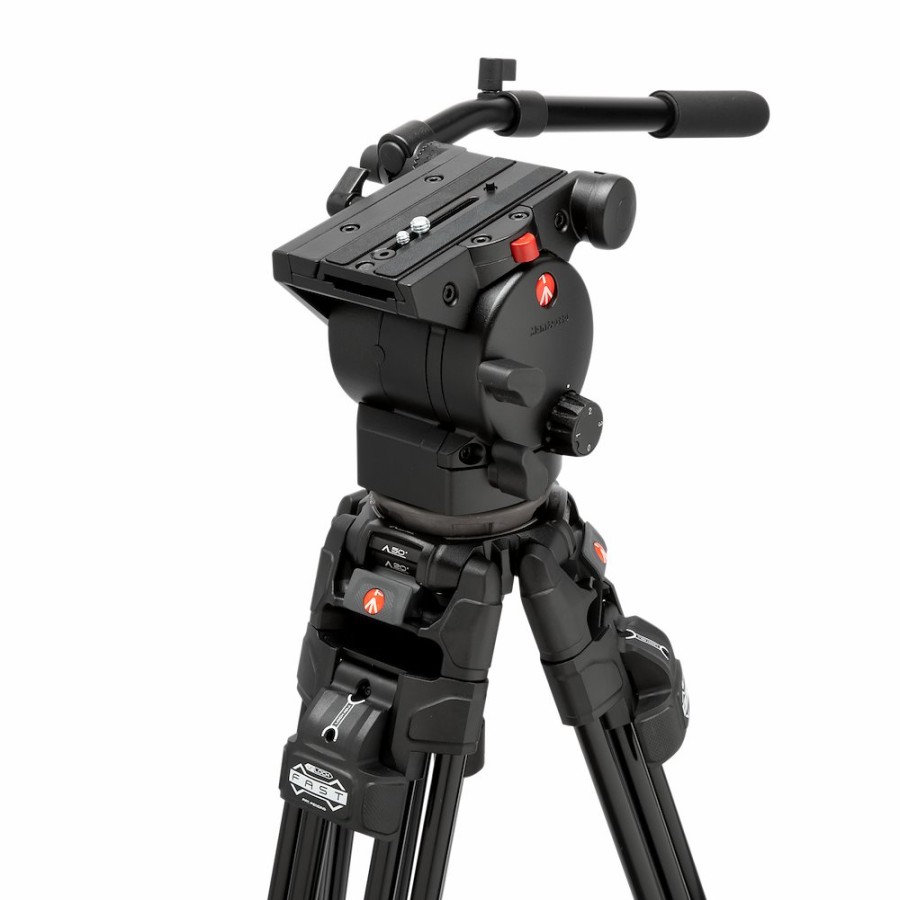 Video tripods Manfrotto | Manfrotto 526 Pro Video Head With 645 Fast Twin Alu Tripod